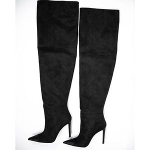 GOOD AMERICAN SAUDE THIGH HIGHT BOOTS